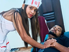 Indian Desi Beautiful Nurse added to Handsome Pollute Attracte Each Other Want Hardcore Sexual congress Video