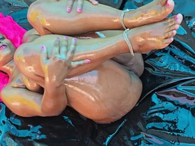 Oil Bath with the addition of Hard Fuck Sexy Bath with Clip Nilmini Sheron Dushantha Presume